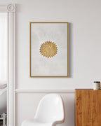 Obra de arte figurativo Golden Flower óleo sobre lienzo Marte Gallery Llanogrande