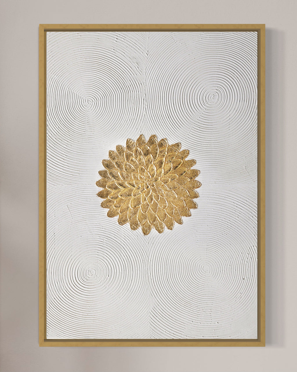 Obra de arte figurativo Golden Flower óleo sobre lienzo Marte Gallery Llanogrande