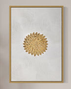 Obra de arte figurativo Golden Flower óleo sobre lienzo Marte Gallery Llanogrande