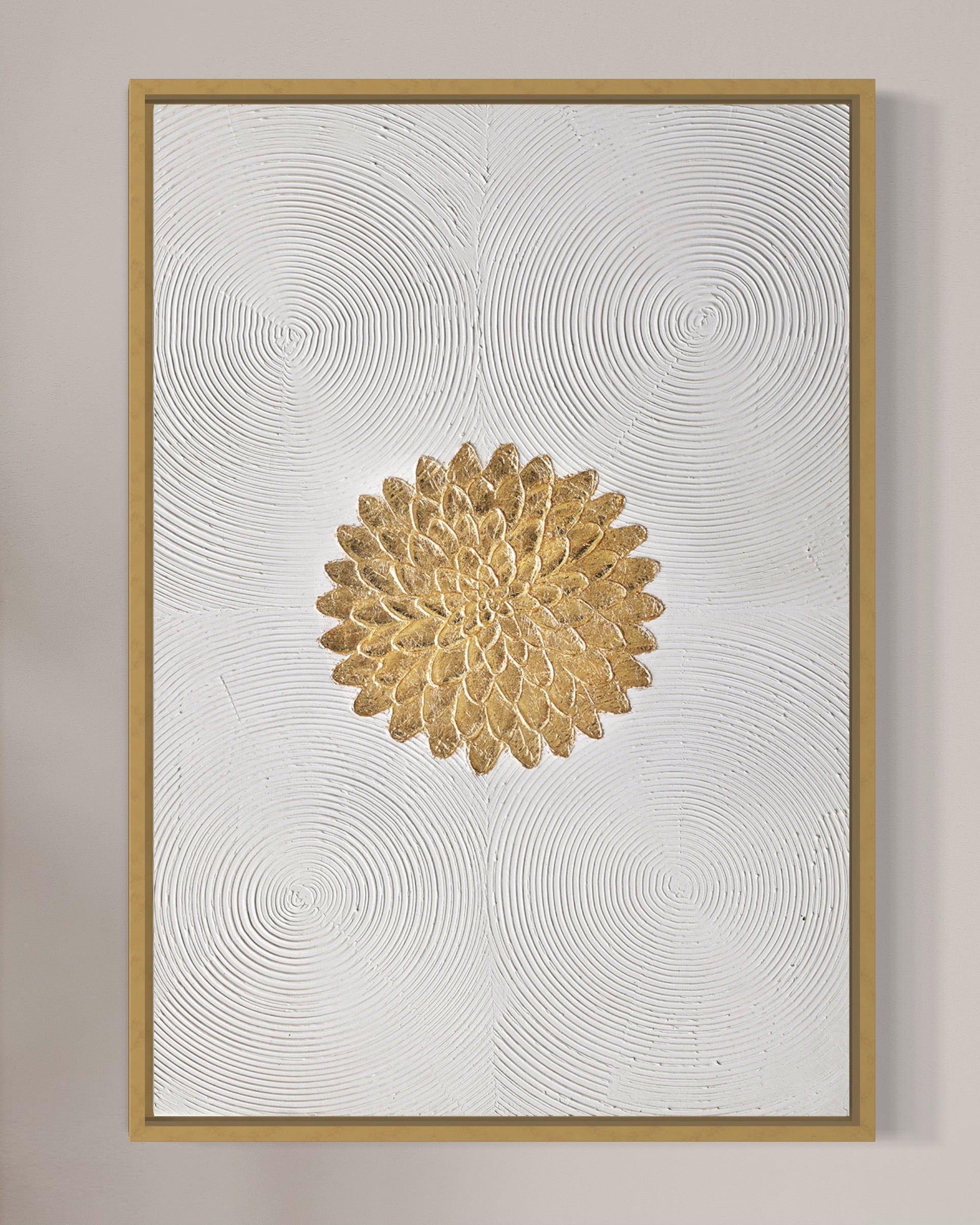 Obra de arte figurativo Golden Flower óleo sobre lienzo Marte Gallery Llanogrande