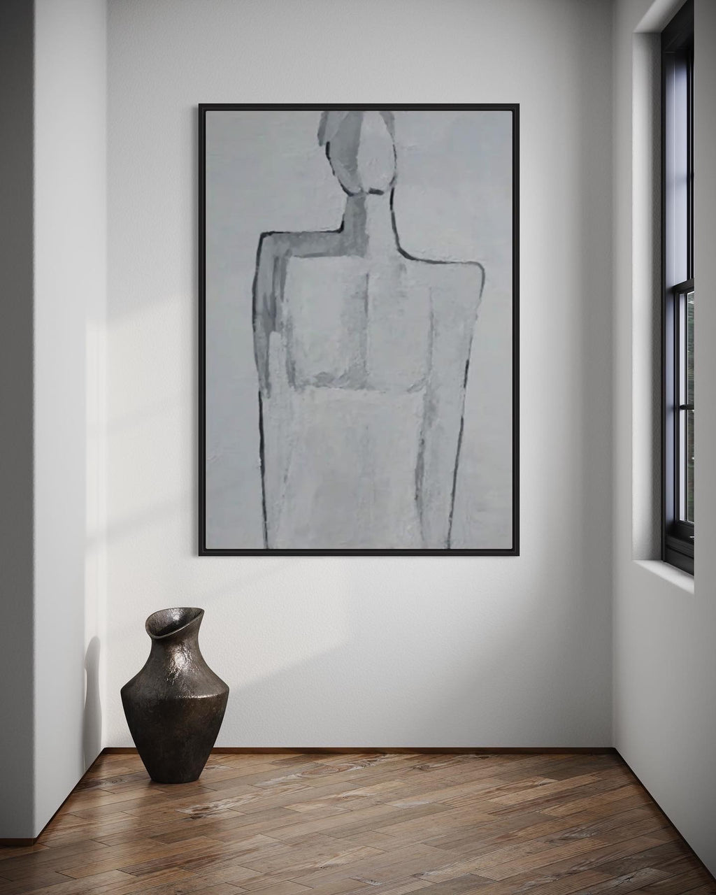 Obra de arte abstracto Human óleo sobre lienzo Marte Gallery Llanogrande