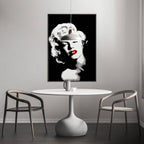 Obra de arte figurativo Marilyn Monroe óleo sobre lienzo Marte Gallery Llanogrande
