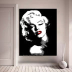 Obra de arte figurativo Marilyn Monroe óleo sobre lienzo Marte Gallery Llanogrande