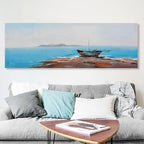 Obra de arte figurativo Island óleo sobre lienzo Marte Gallery Llanogrande