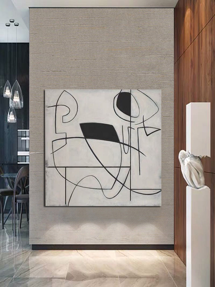 Obra de arte abstracto Vitroli óleo sobre lienzo Marte Gallery Llanogrande