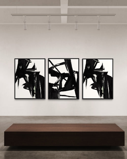 Obra de arte abstracto Caos óleo sobre lienzo Marte Gallery Llanogrande