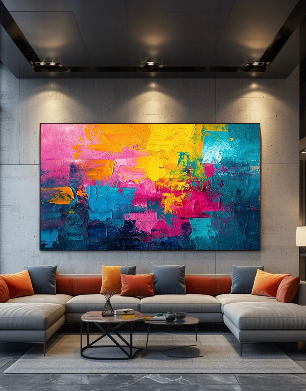 Cuadro abstracto 'Pulsewave' – Óleo sobre lienzo