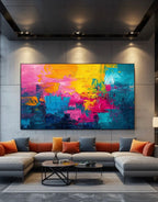 Cuadro abstracto 'Pulsewave' – Óleo sobre lienzo