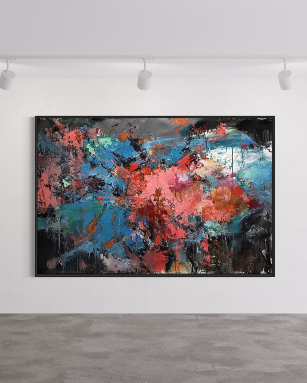 Obra de arte abstracto Clay óleo sobre lienzo Marte Gallery Llanogrande