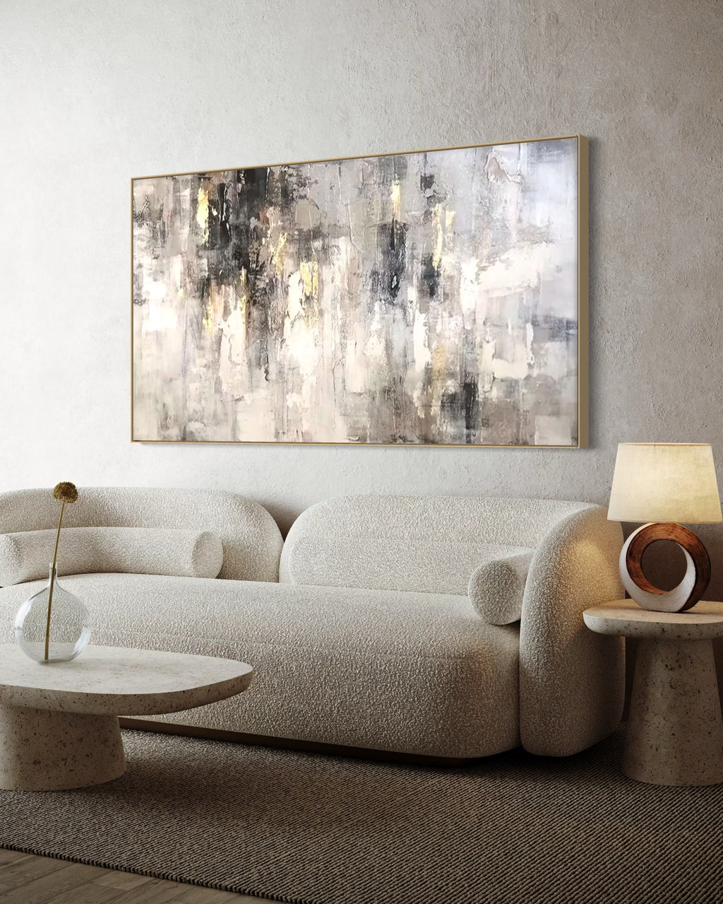 Cuadro abstracto 'Vestigios' – Óleo sobre lienzo