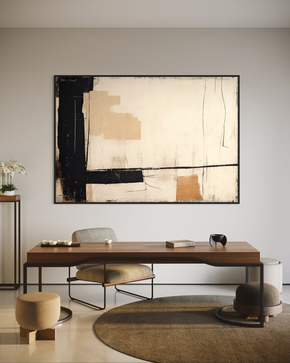 Cuadro abstracto 'Reverie' – Óleo sobre lienzo