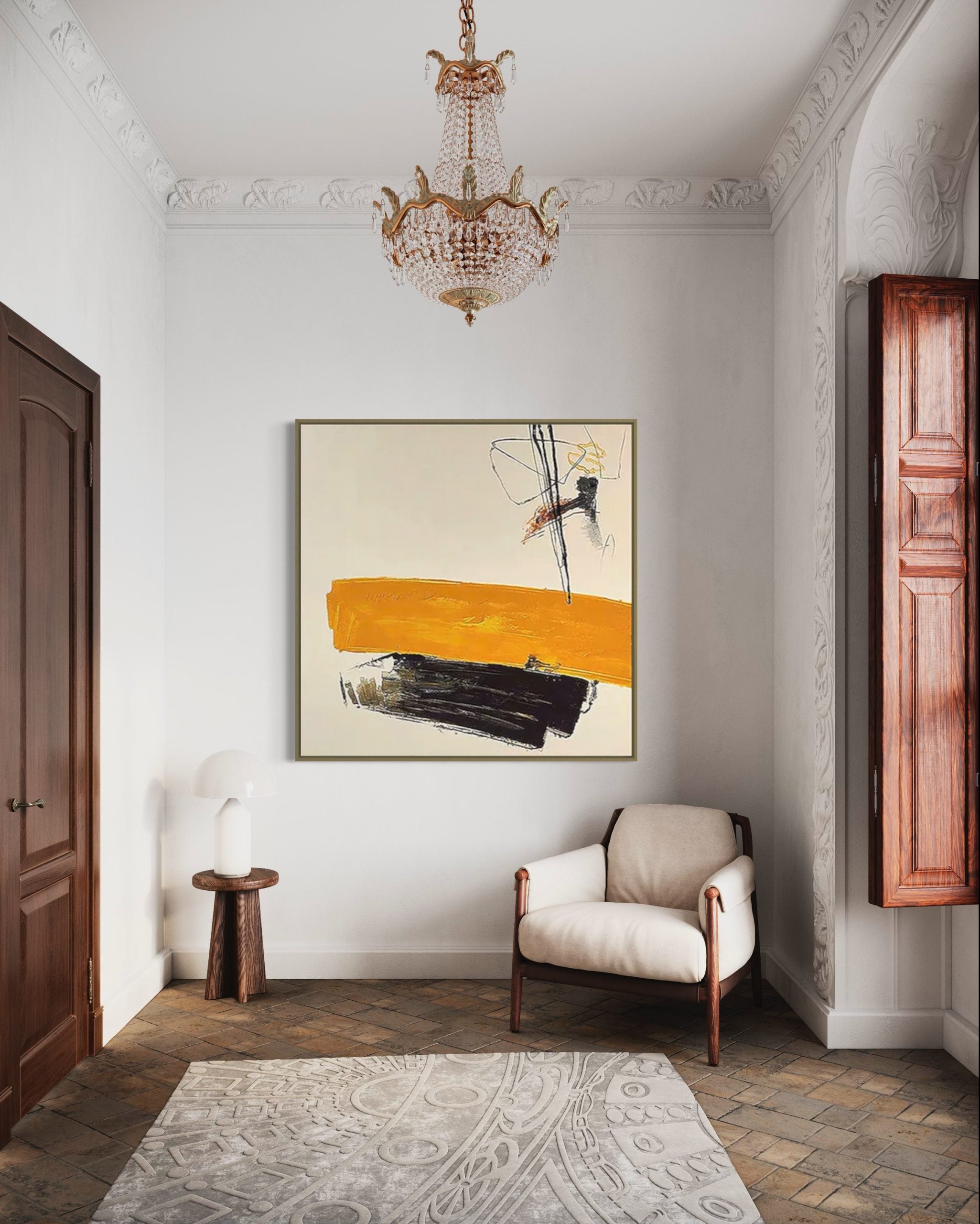 Obra de arte abstracto Concept óleo sobre lienzo Marte Gallery Llanogrande