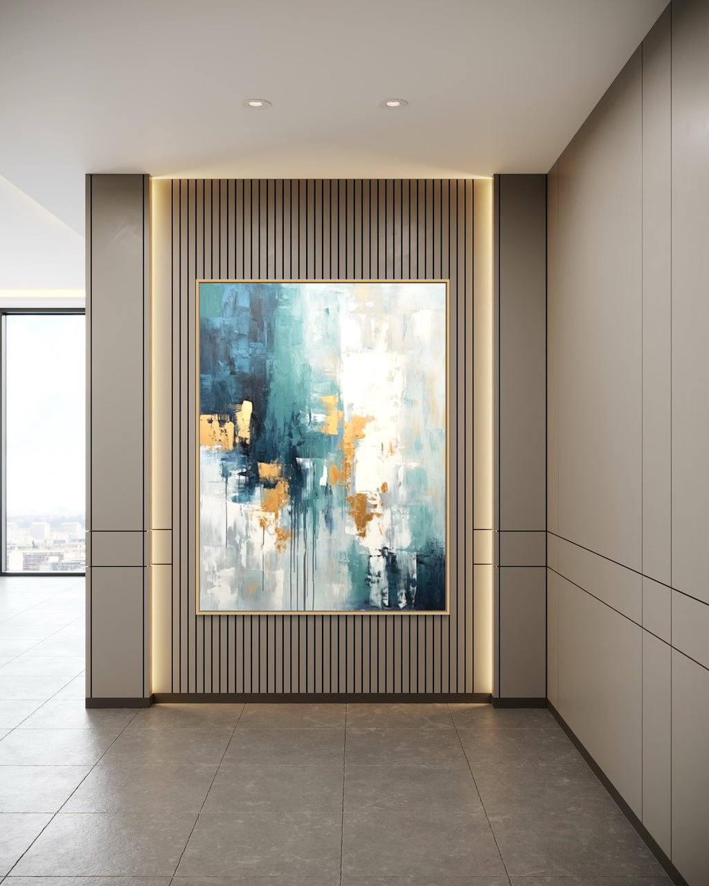 Cuadro Abstracto 'Clarity' – Óleo sobre lienzo