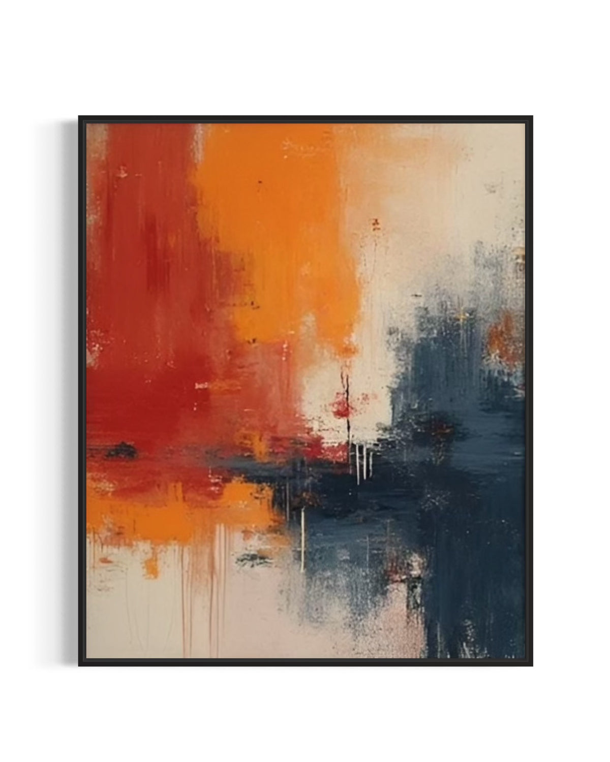 Cuadro Abstracto 'Obsidian' – Óleo sobre lienzo