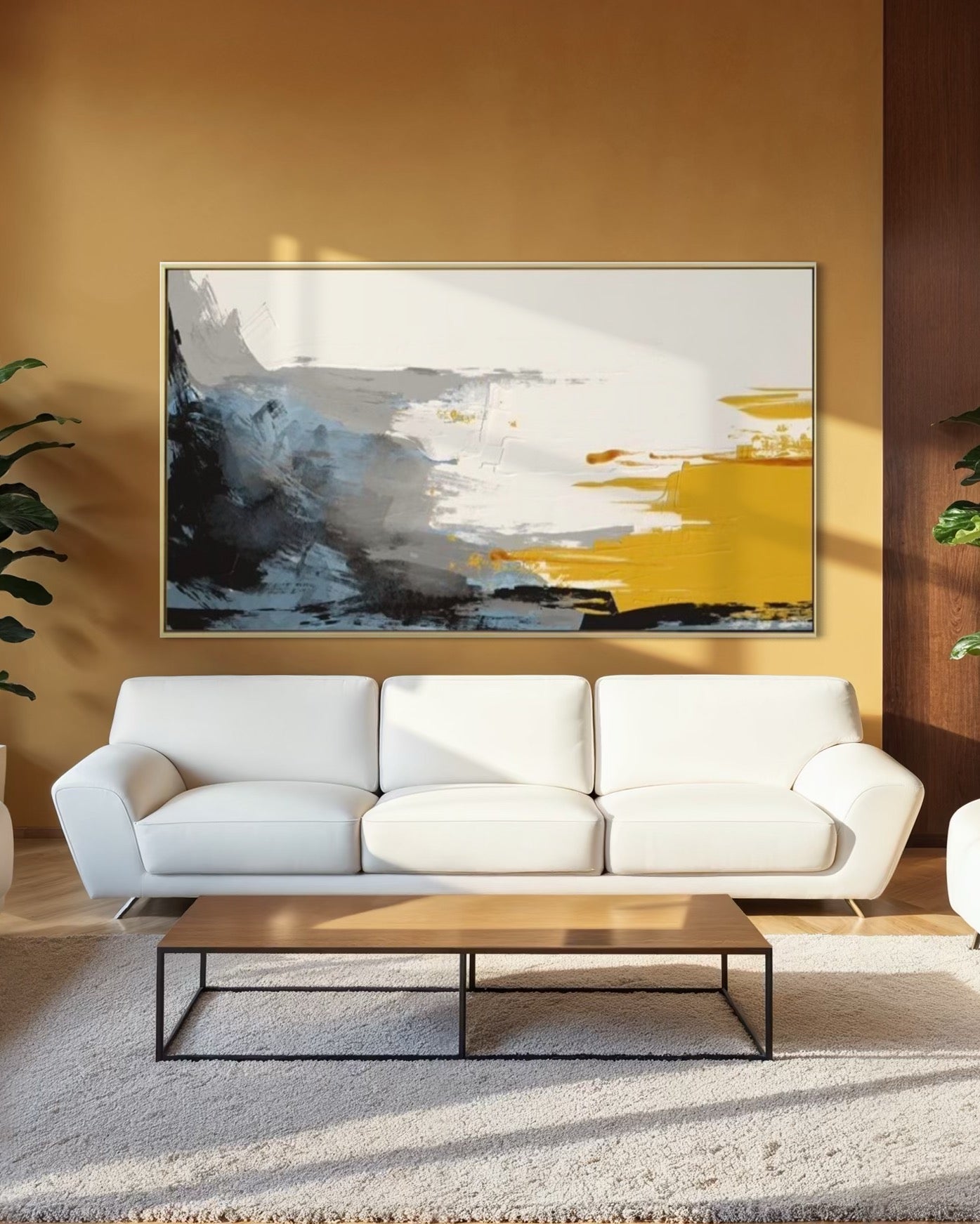Cuadro abstracto 'Horizon' – Óleo sobre lienzo