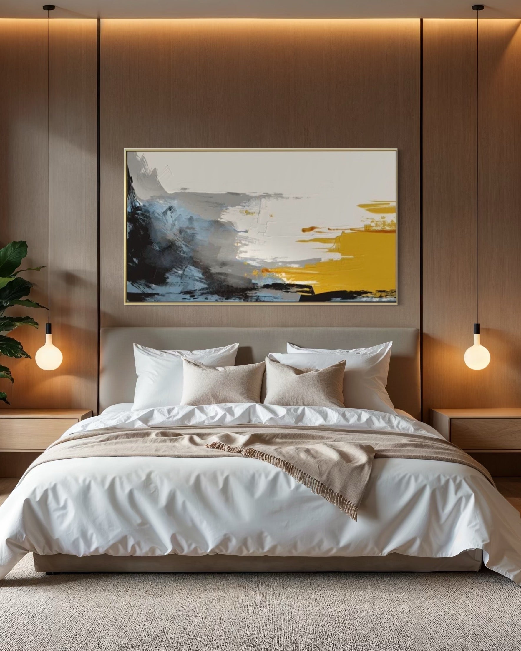 Cuadro abstracto 'Horizon' – Óleo sobre lienzo