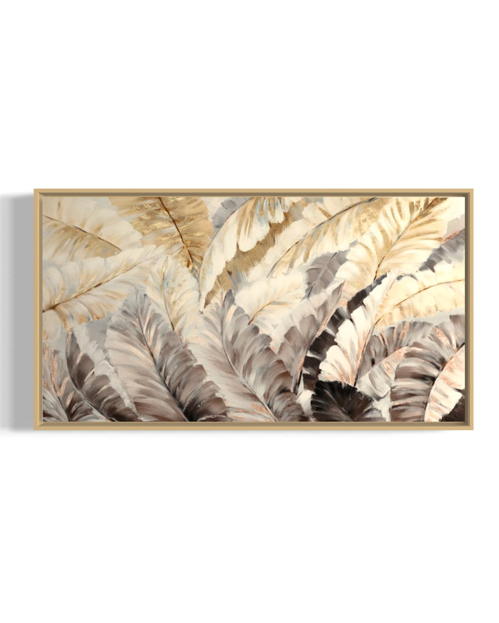 Cuadro abstracto 'Feathers' – Óleo sobre lienzo