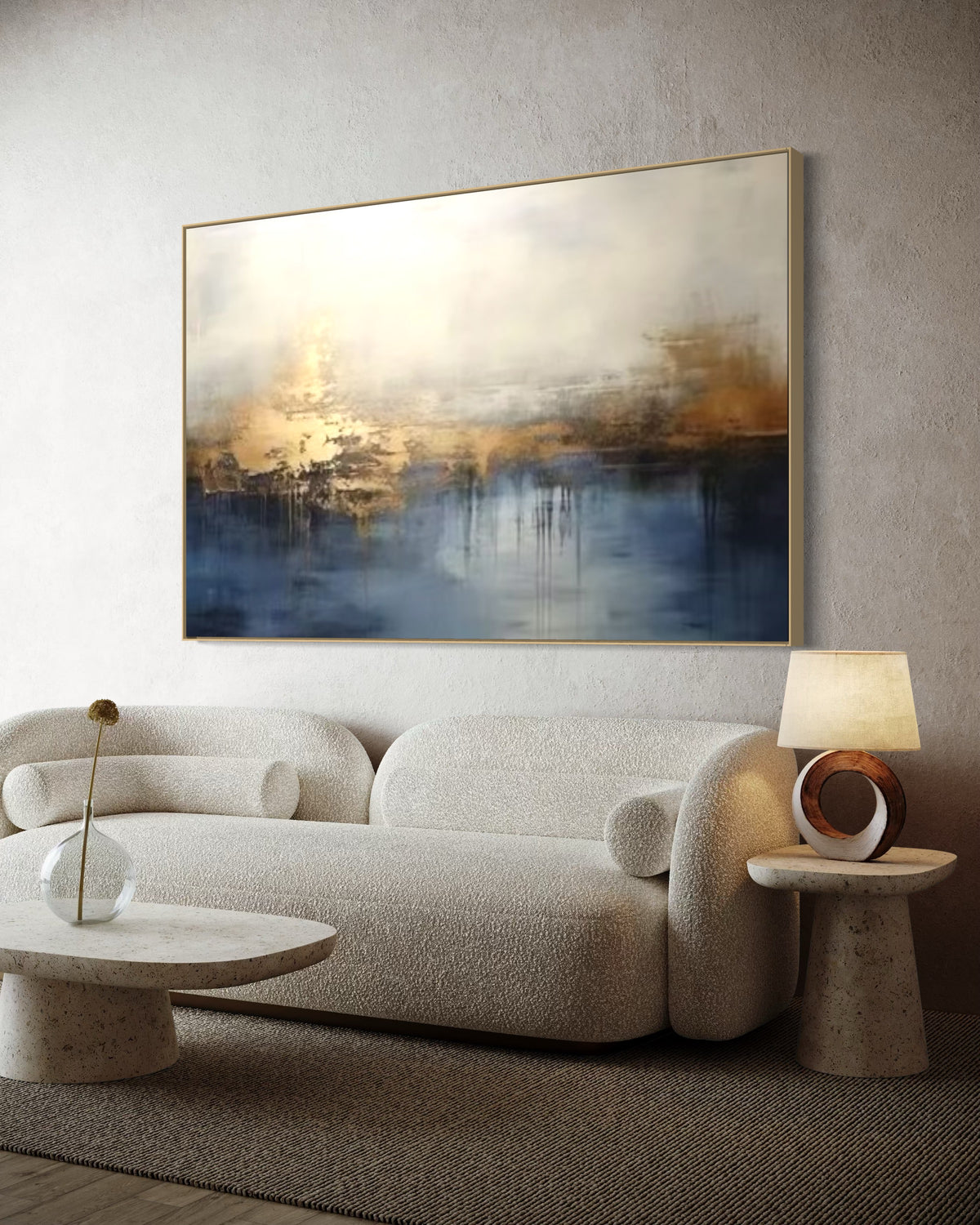 Cuadro abstracto 'Quiet' – Óleo sobre lienzo