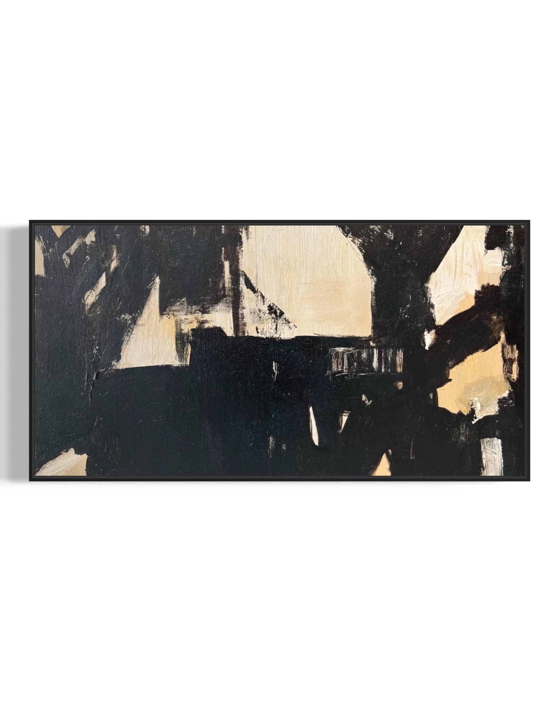 Cuadro abstracto 'Axis' – Óleo sobre lienzo moderno
