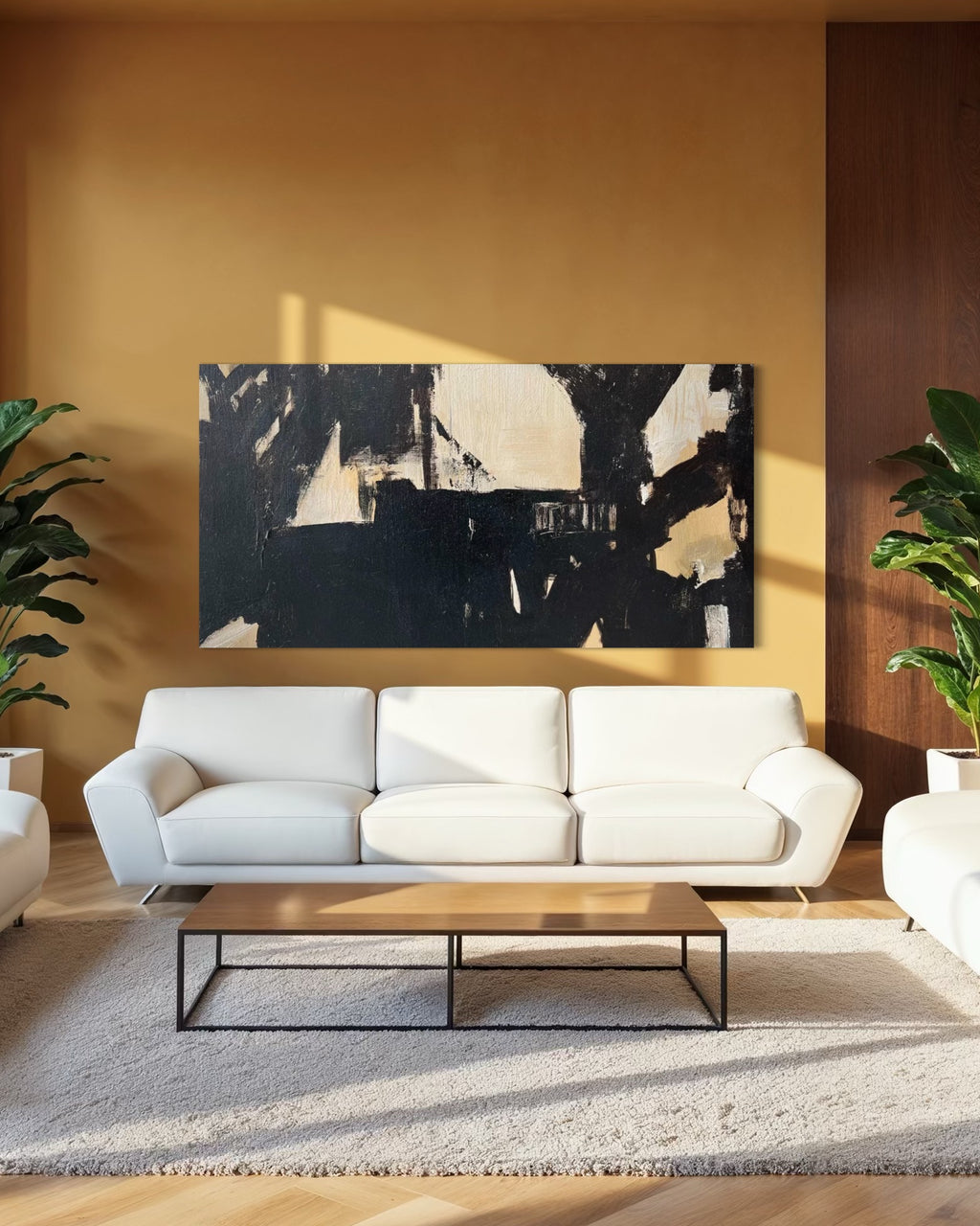 Cuadro abstracto 'Axis' – Óleo sobre lienzo moderno