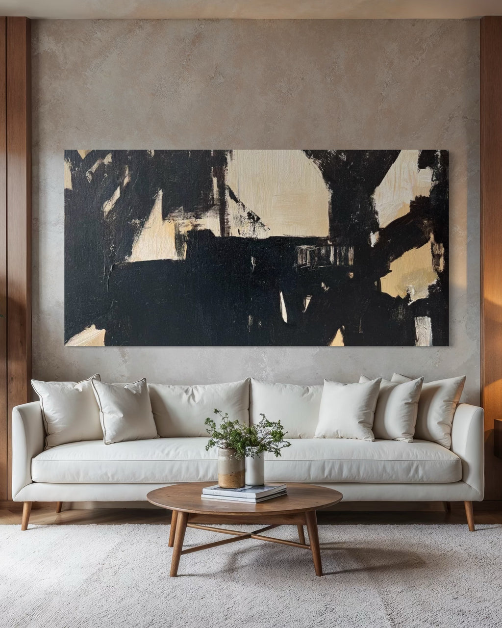 Cuadro abstracto 'Axis' – Óleo sobre lienzo moderno