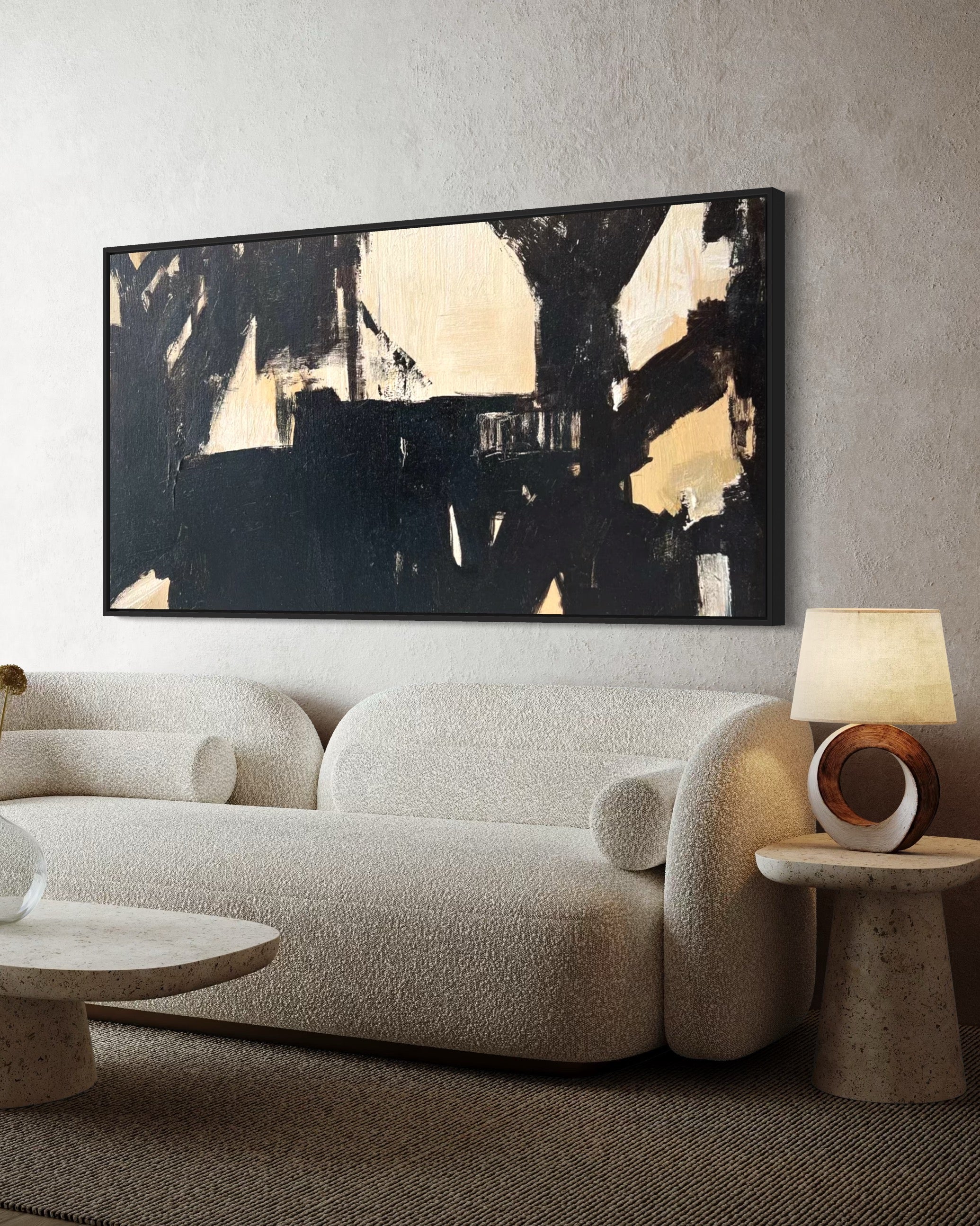 Cuadro abstracto 'Axis' – Óleo sobre lienzo moderno
