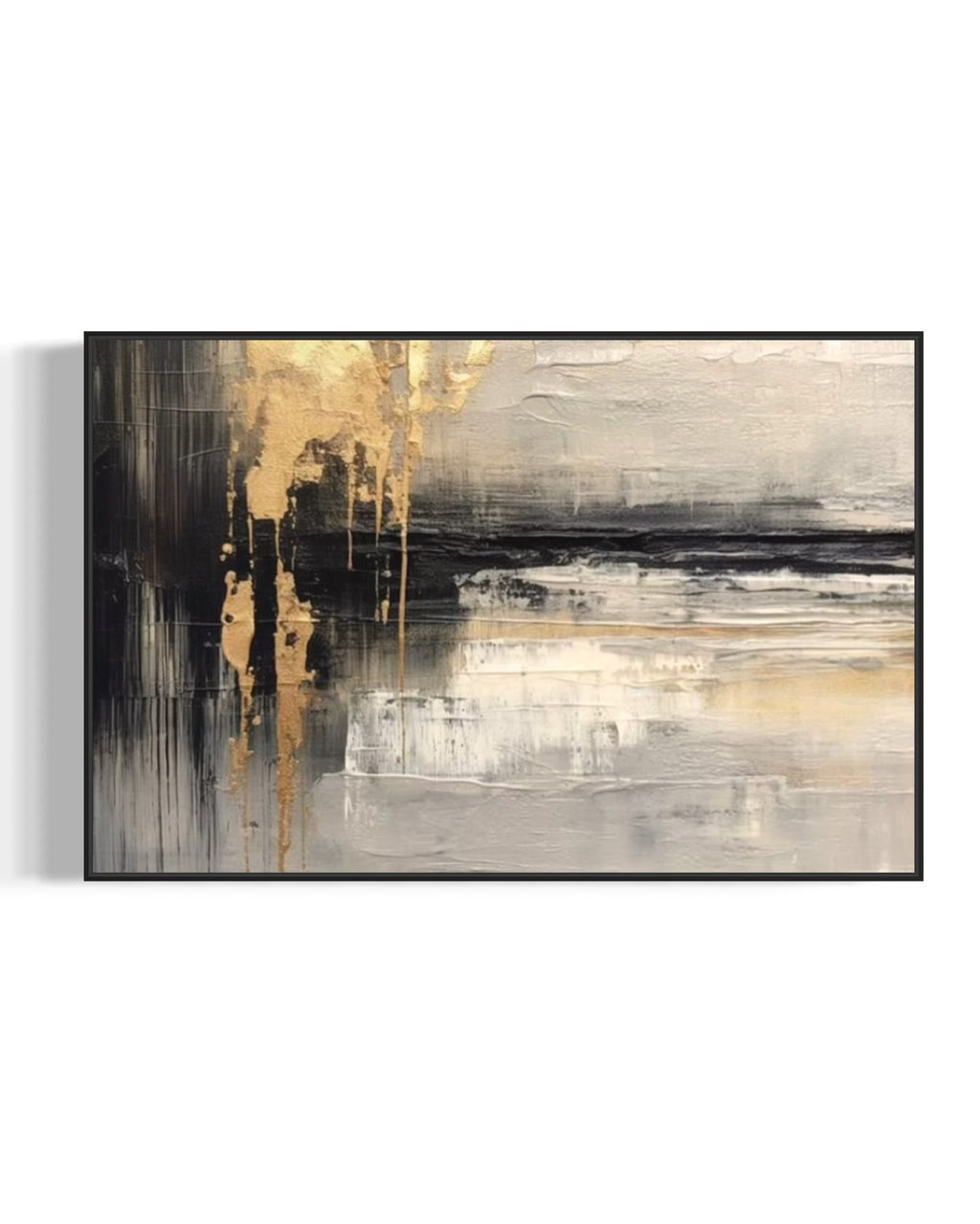 Cuadro abstracto 'Trace' – Óleo sobre lienzo