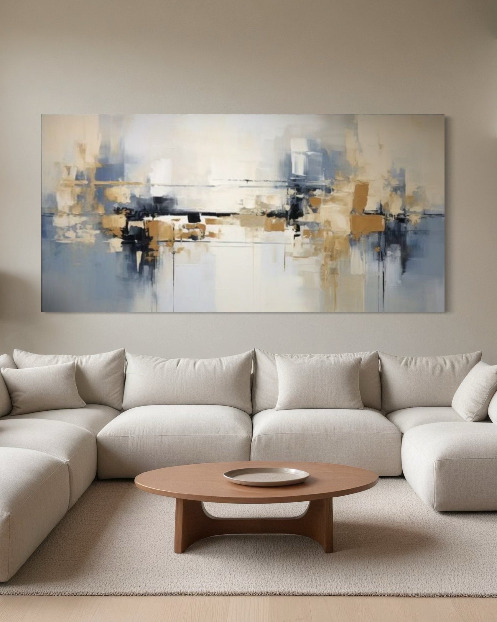 Cuadro abstracto 'Tidal' – Óleo sobre lienzo