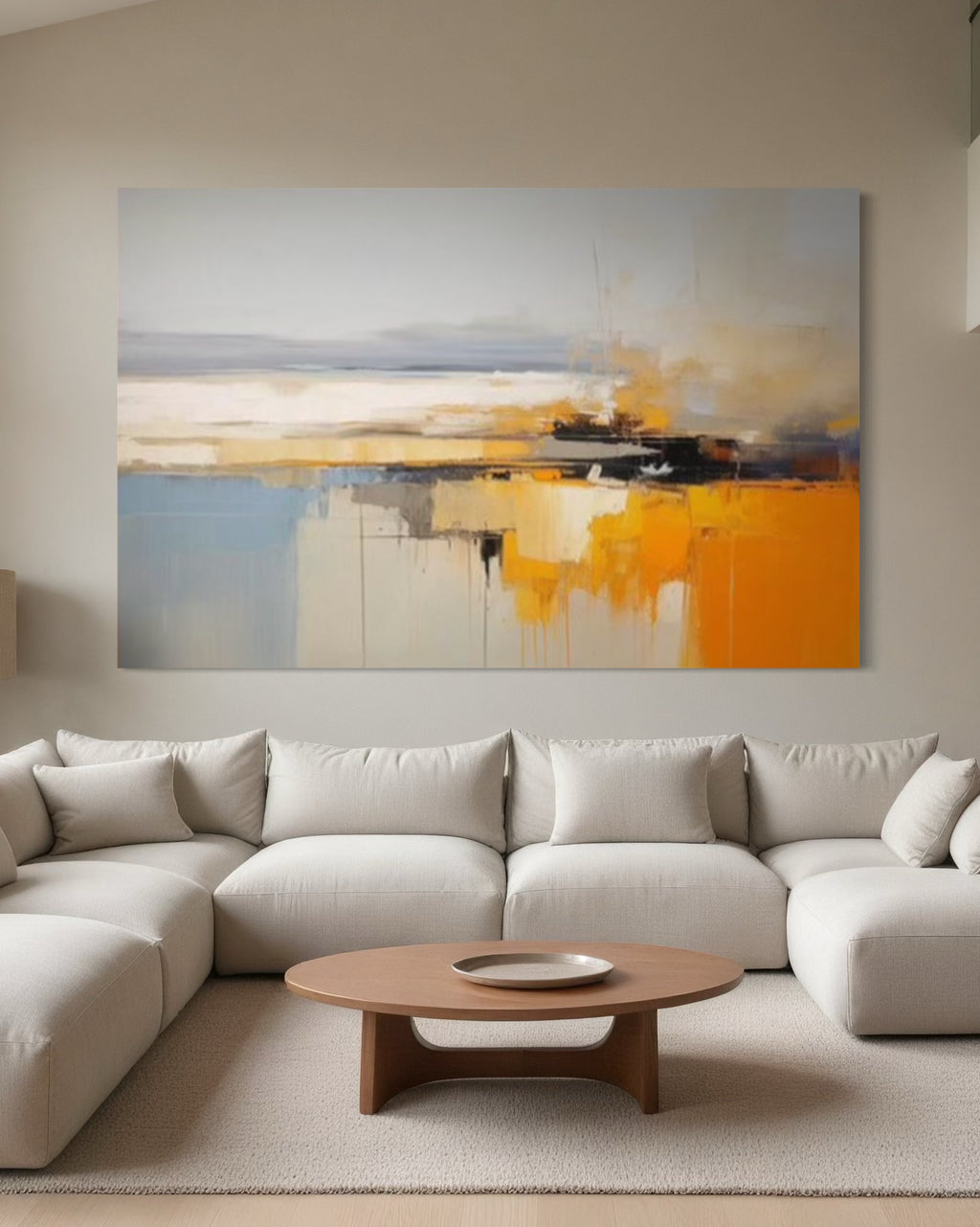 Cuadro abstracto 'Dissonance' – Óleo sobre lienzo moderno