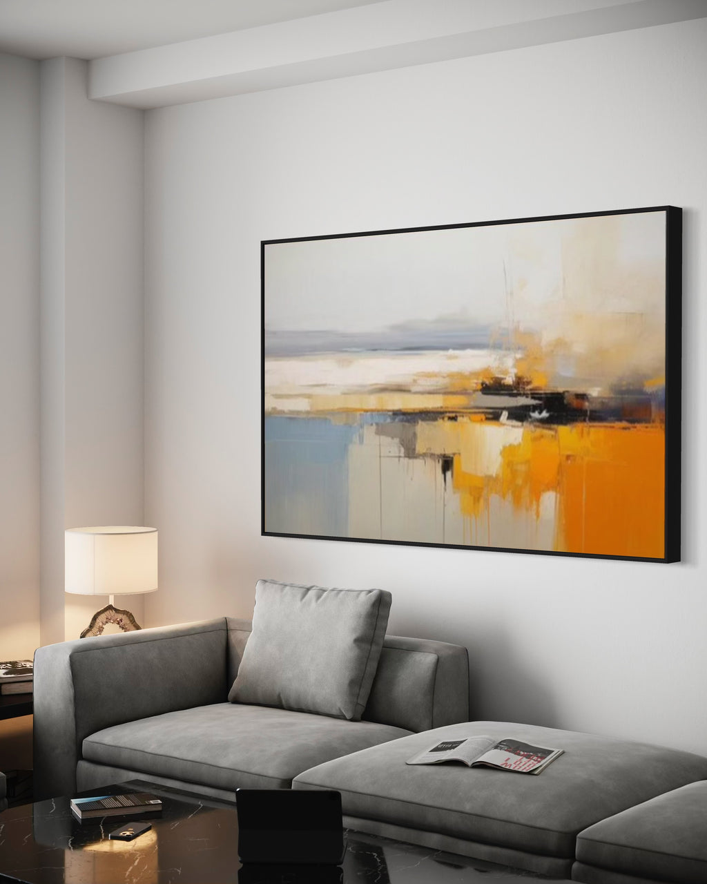 Cuadro abstracto 'Dissonance' – Óleo sobre lienzo moderno