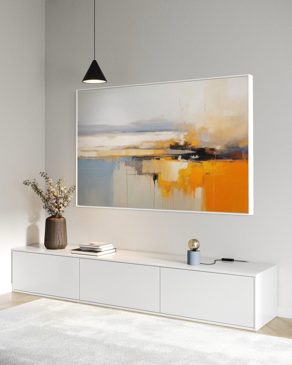 Cuadro abstracto 'Dissonance' – Óleo sobre lienzo moderno