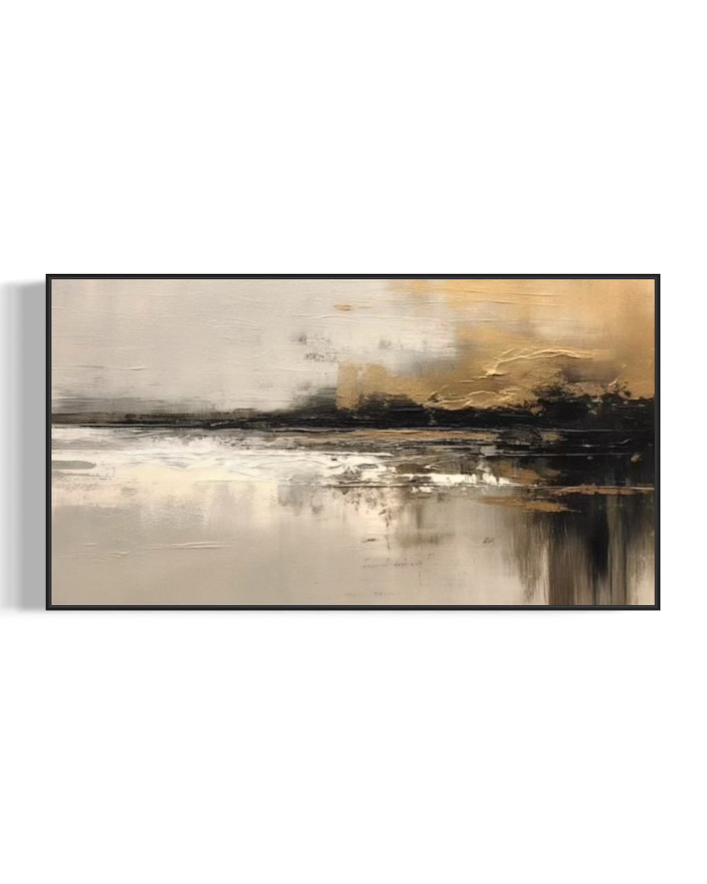 Cuadro abstracto 'Aureum' – Óleo sobre lienzo moderno