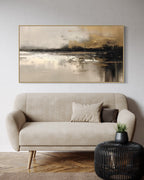 Cuadro abstracto 'Aureum' – Óleo sobre lienzo moderno