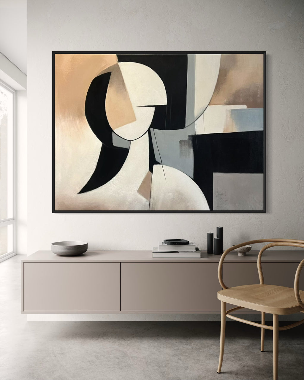 Cuadro abstracto 'Noble' – Óleo sobre lienzo