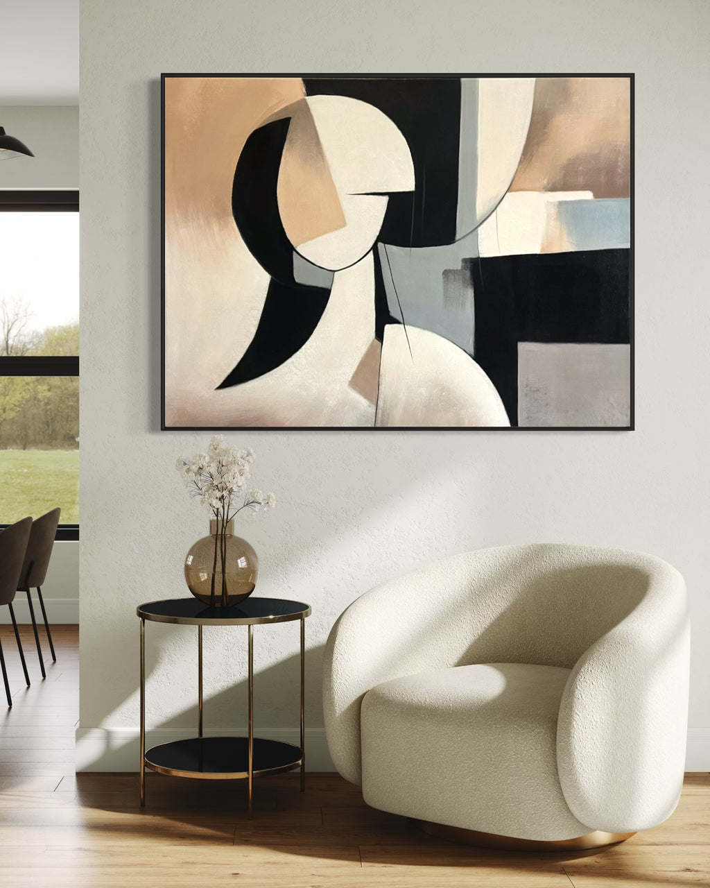 Cuadro abstracto 'Noble' – Óleo sobre lienzo