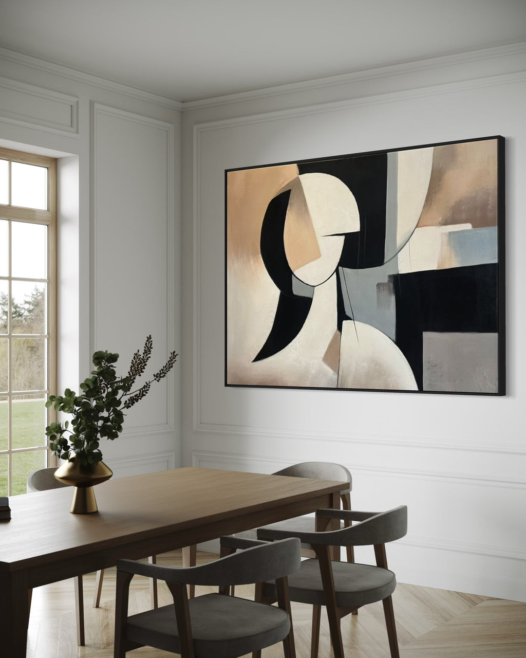 Cuadro abstracto 'Noble' – Óleo sobre lienzo