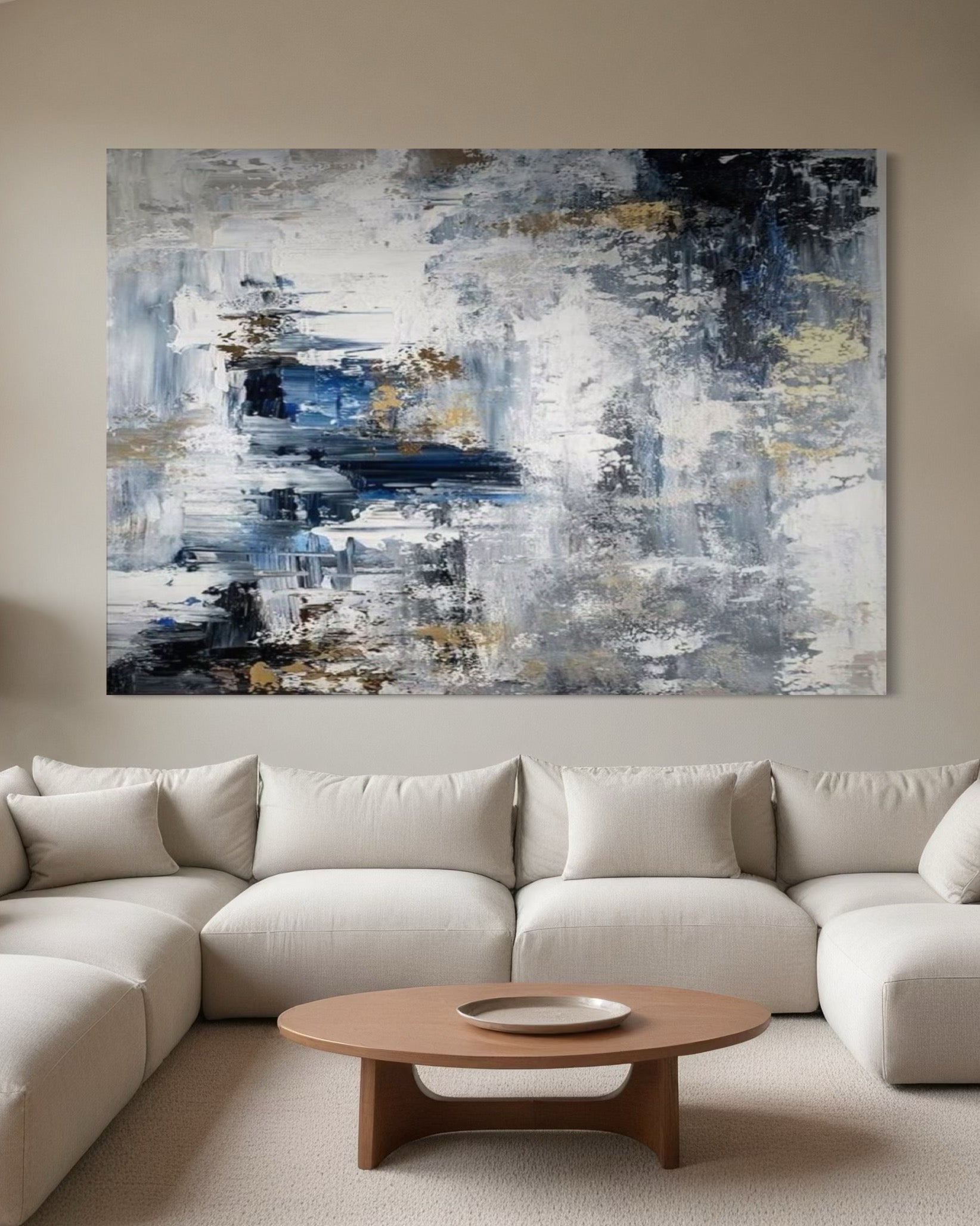 Cuadro abstracto 'Echelon' – Óleo sobre lienzo