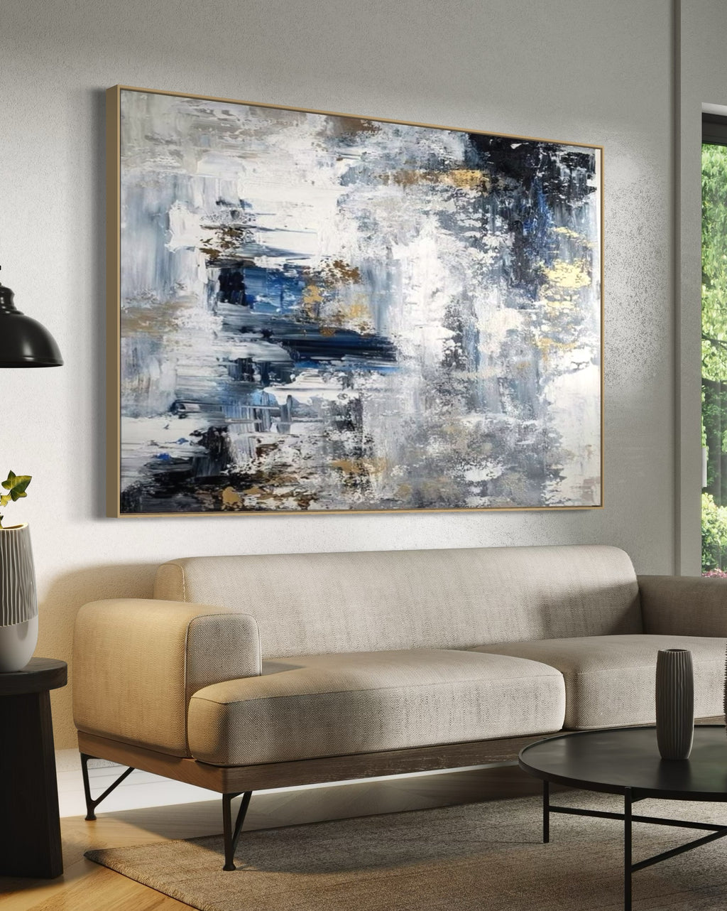 Cuadro abstracto 'Echelon' – Óleo sobre lienzo