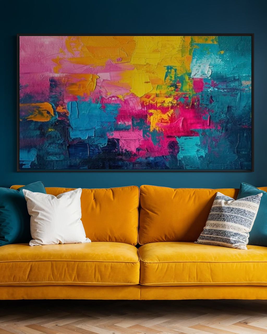 Cuadro abstracto 'Pulsewave' – Óleo sobre lienzo
