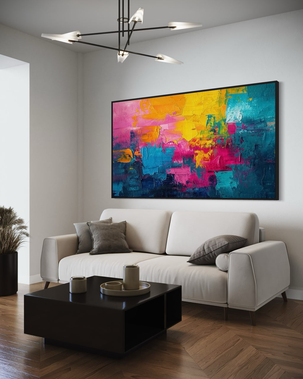 Cuadro abstracto 'Pulsewave' – Óleo sobre lienzo