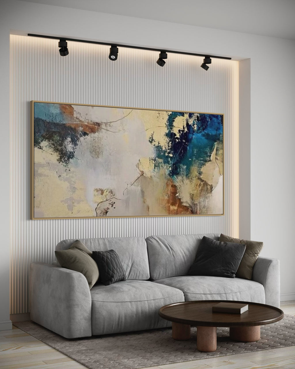 Cuadro abstracto 'Linen' – Óleo sobre lienzo