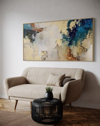 Cuadro abstracto 'Linen' – Óleo sobre lienzo