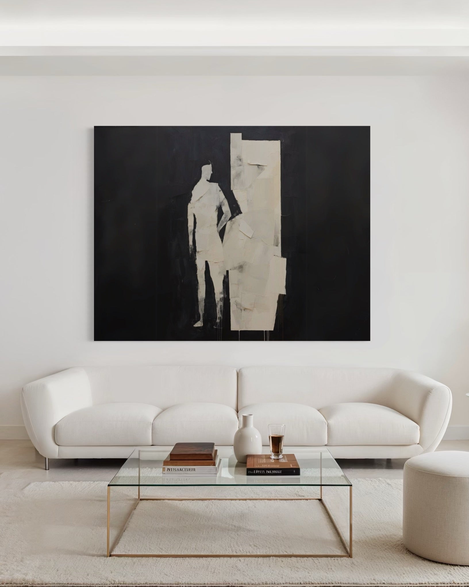 Cuadro abstracto 'Solo' – Óleo sobre lienzo