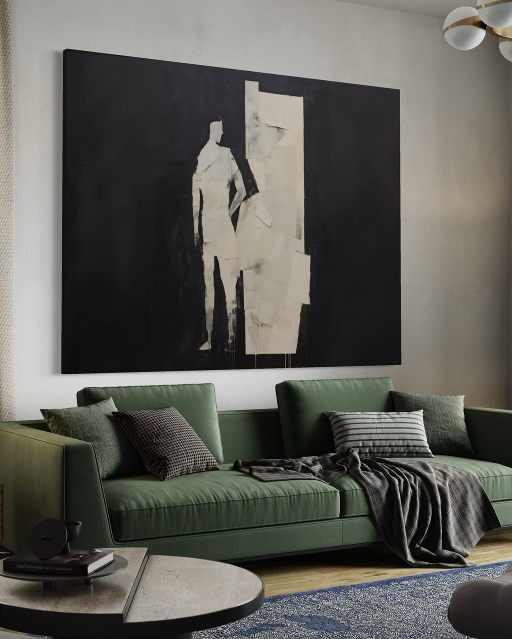 Cuadro abstracto 'Solo' – Óleo sobre lienzo