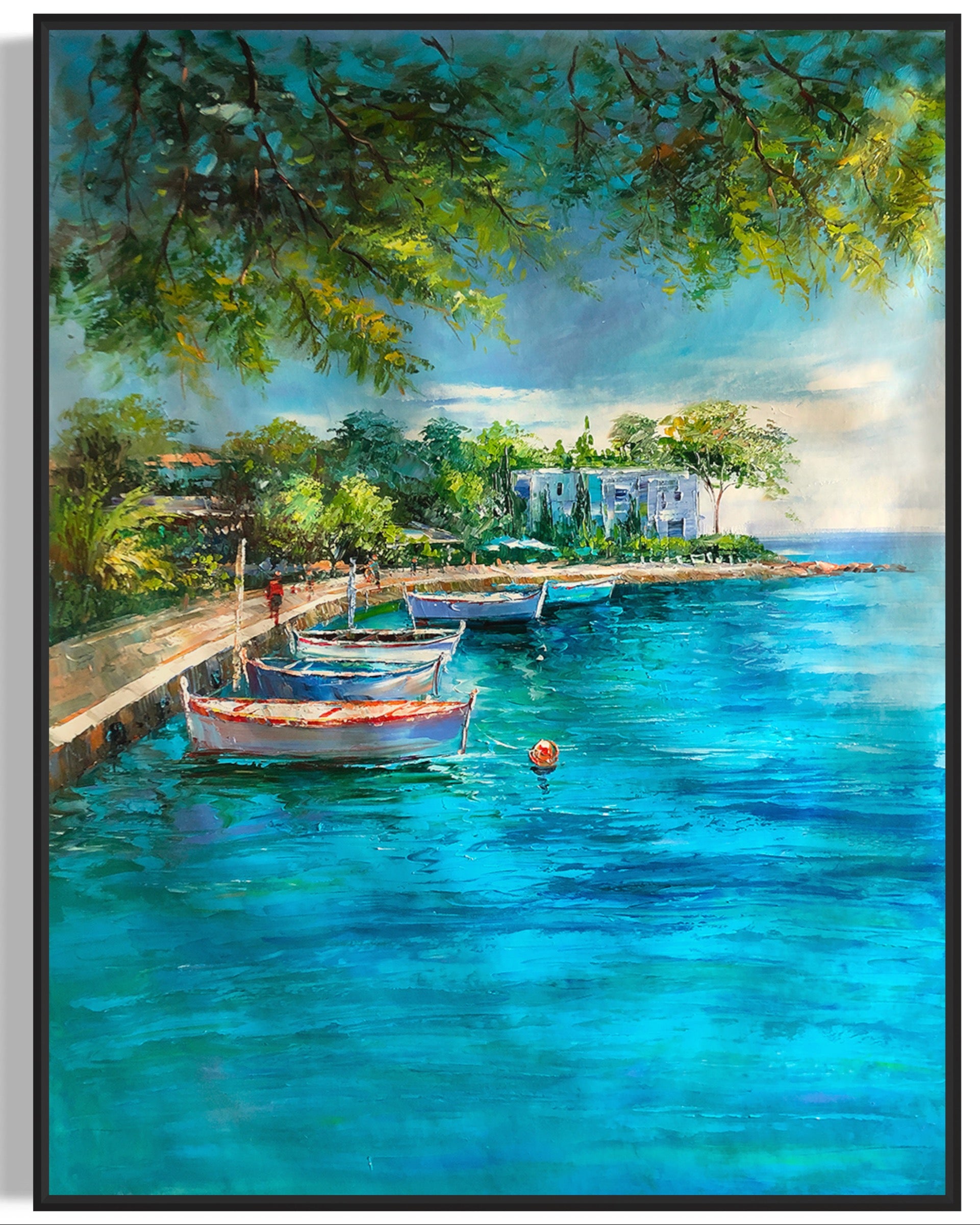 Obra de arte figurativo Caribe óleo sobre lienzo Marte Gallery Llanogrande