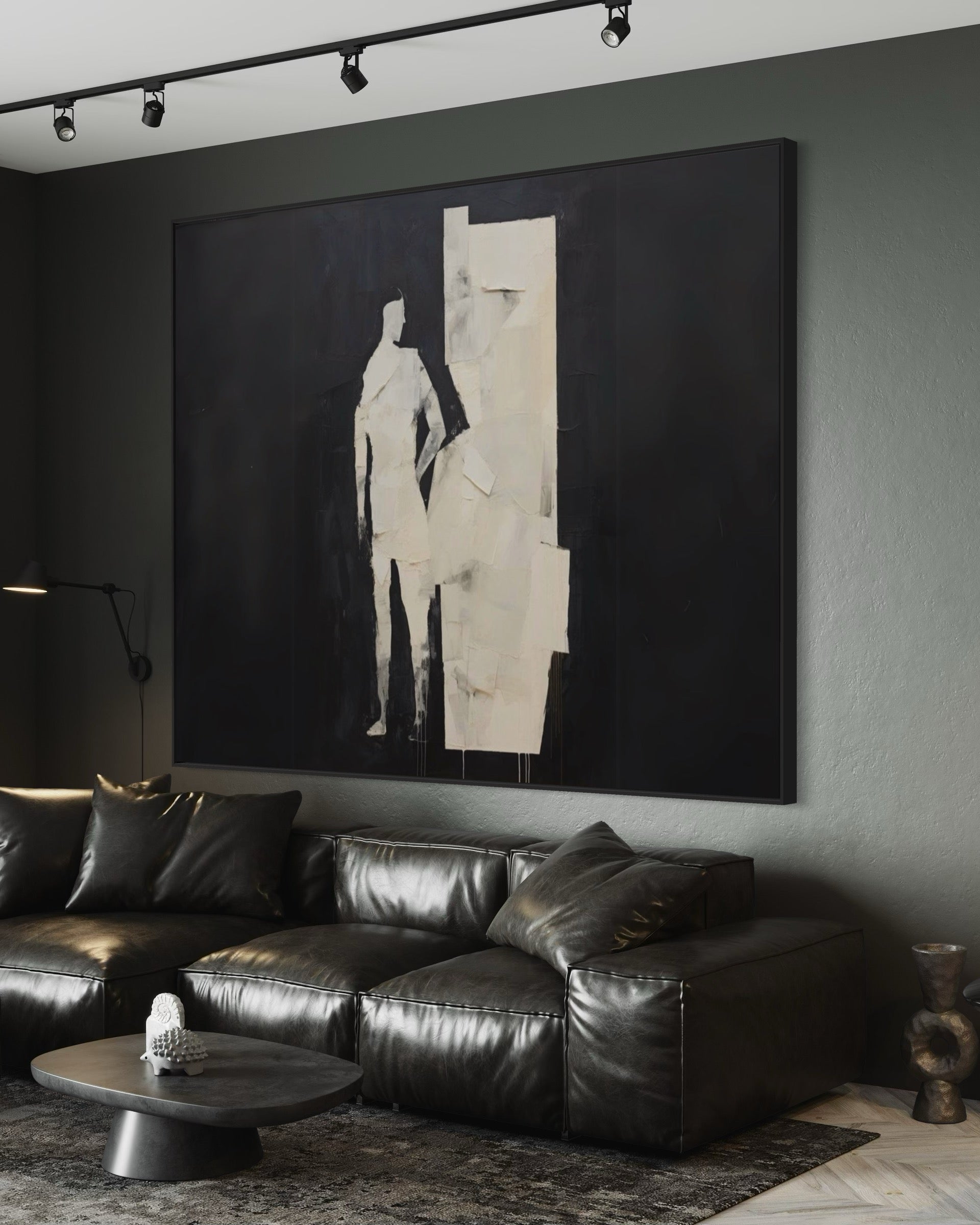 Cuadro abstracto 'Solo' – Óleo sobre lienzo