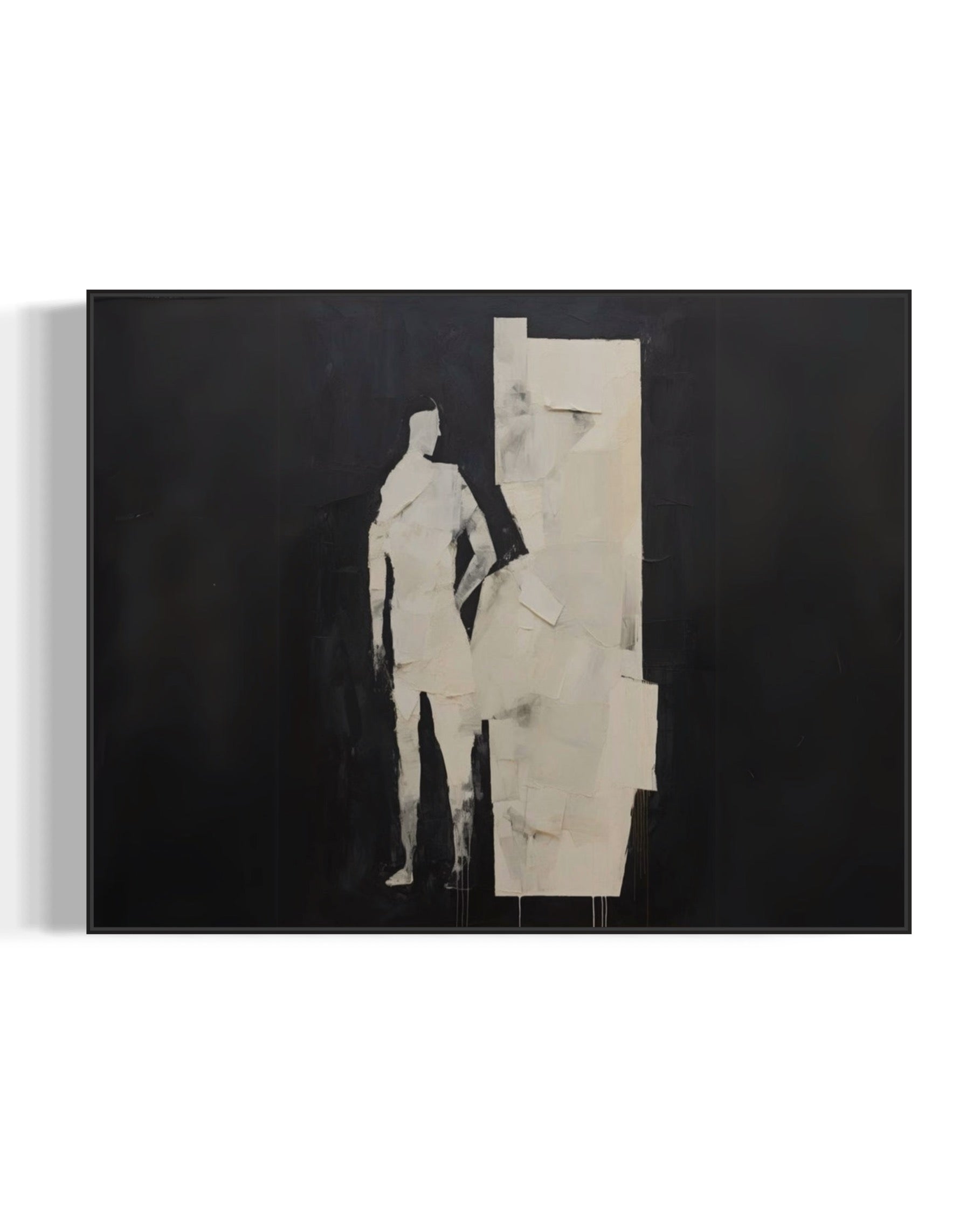 Cuadro abstracto 'Solo' – Óleo sobre lienzo