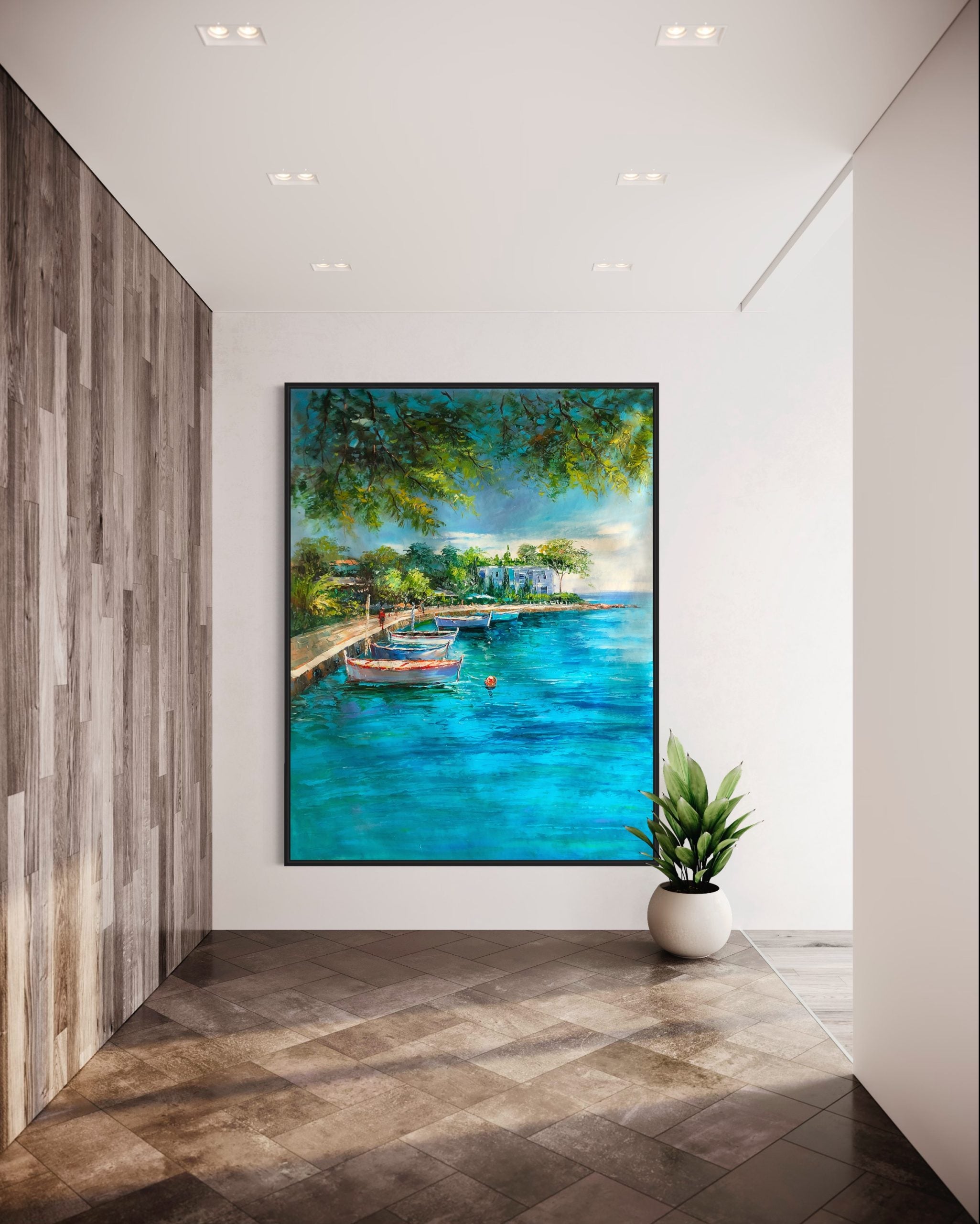 Obra de arte figurativo Caribe óleo sobre lienzo Marte Gallery Llanogrande