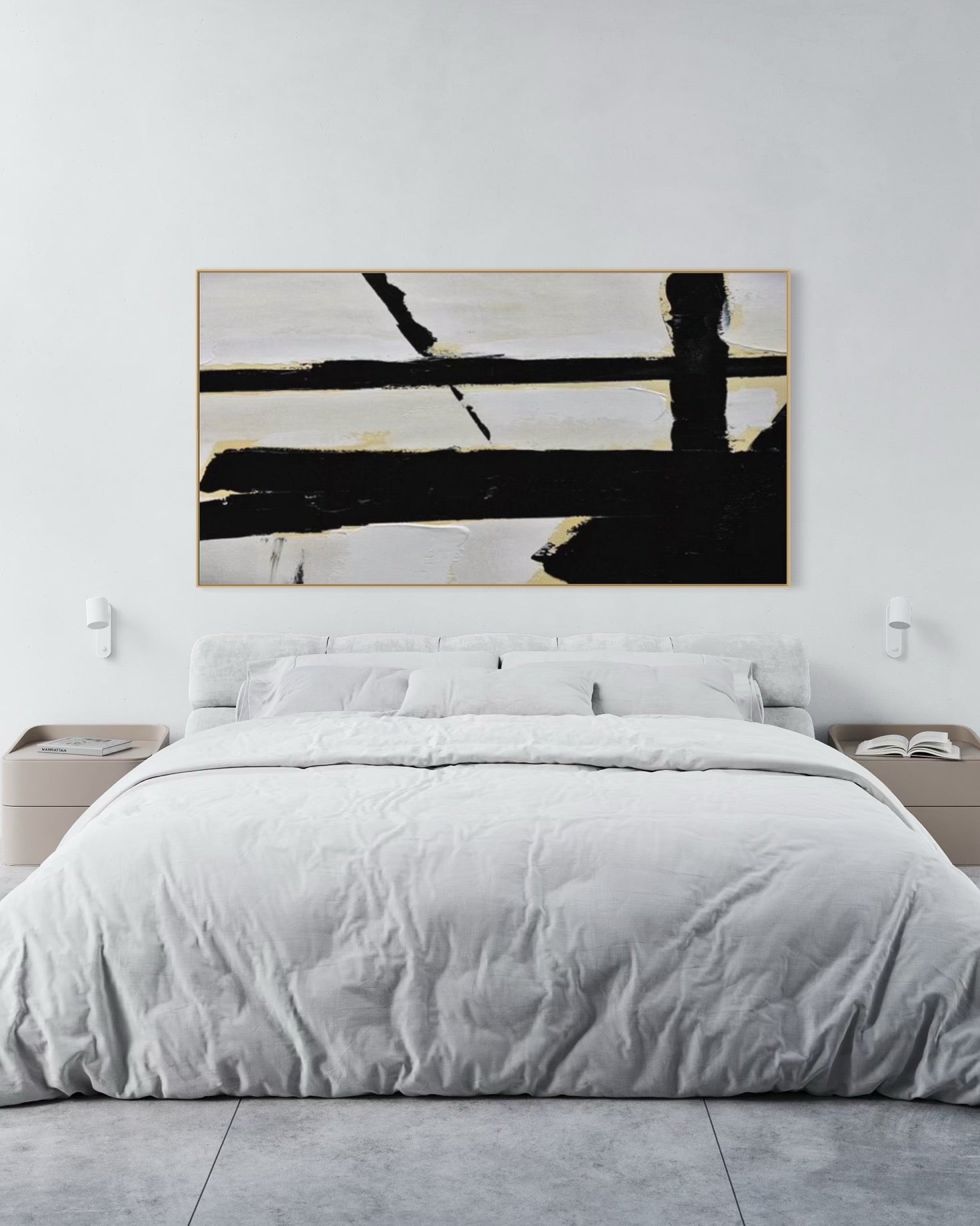Cuadro abstracto 'Structure' – Óleo sobre lienzo