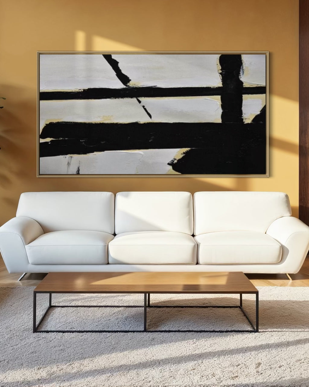 Cuadro abstracto 'Structure' – Óleo sobre lienzo
